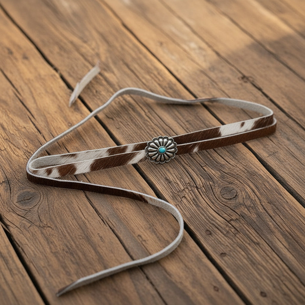 Concho Turquoise Hat Band