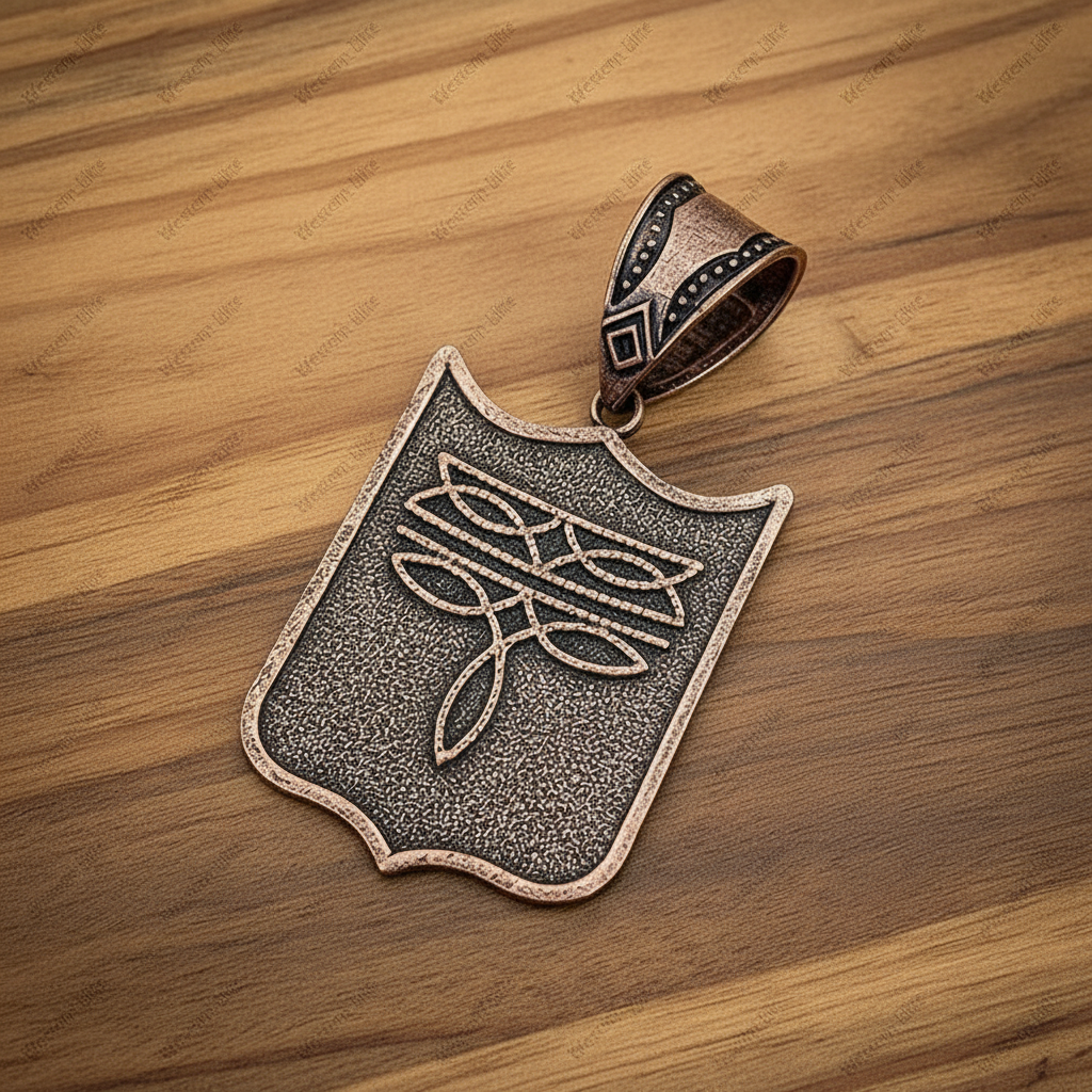 Copper Shield Pendant