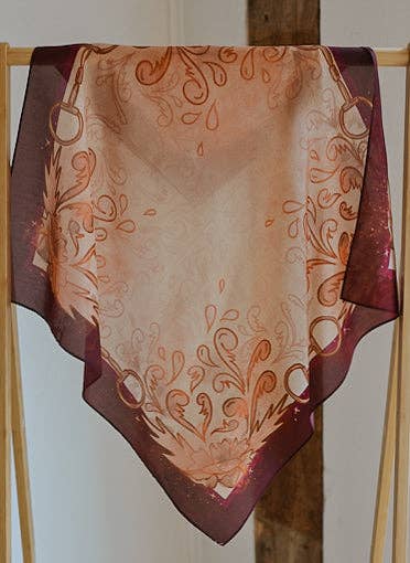 Snaffle Bit Wild Rag Scarf 26x26”