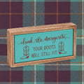Drink The Margarita Box Sign Mini