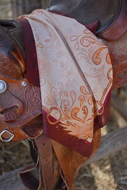 Snaffle Bit Wild Rag Scarf 26x26”