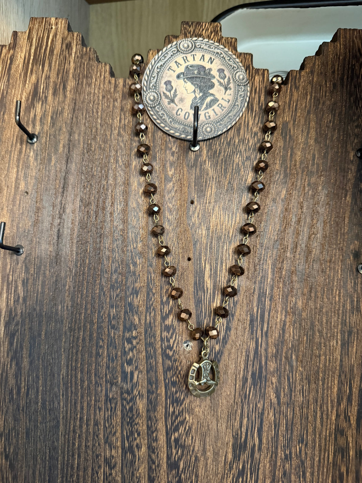 Tartan Cowgirl Beaded Necklace
