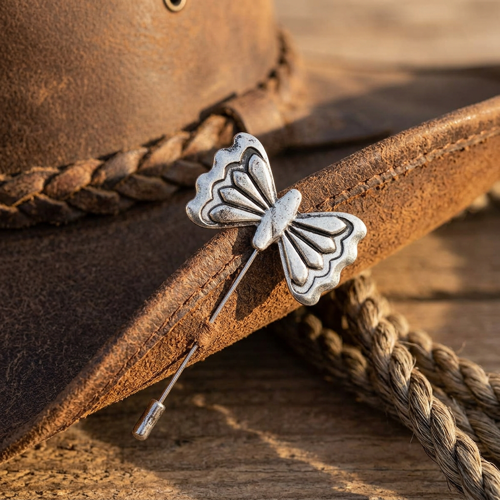 Butterfly Concho Hat Pin