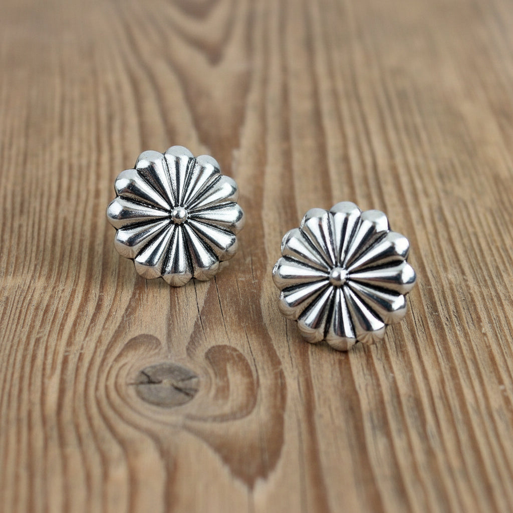 Concho Post Earrings