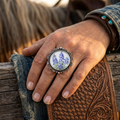 Blue Bonnet Concho Ring