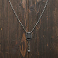 Boot Stitch Lariat Necklace