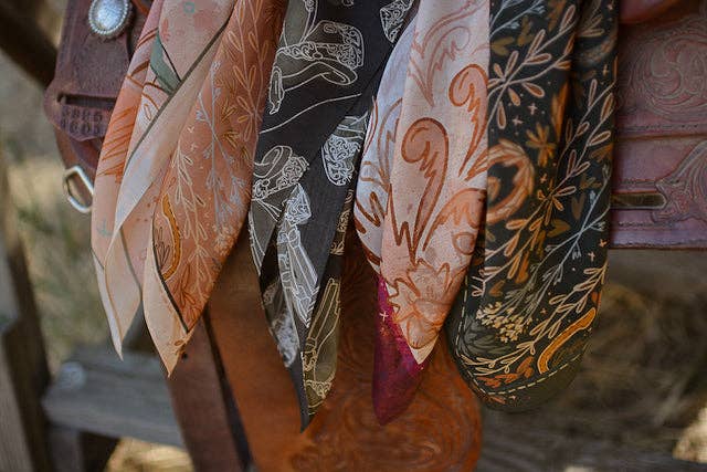Snaffle Bit Wild Rag Scarf 26x26”