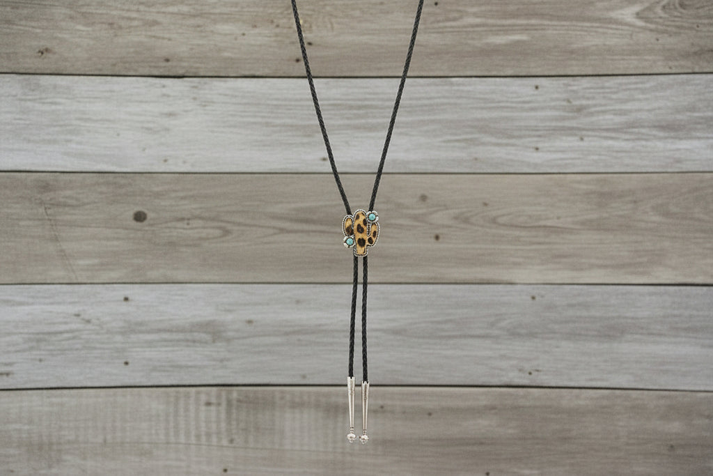 Cheetah Cactus Bolo