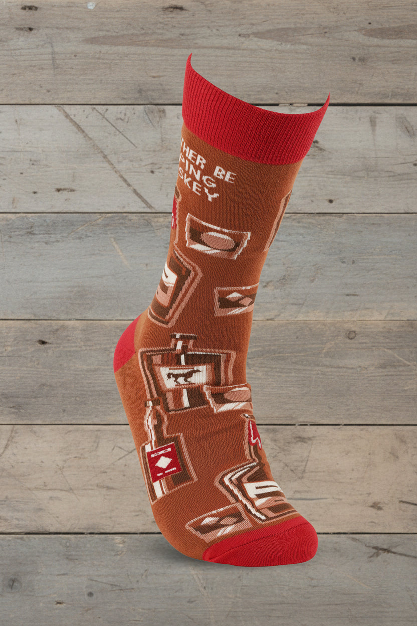 "I'd Rather Be Sipping Whiskey" Socks