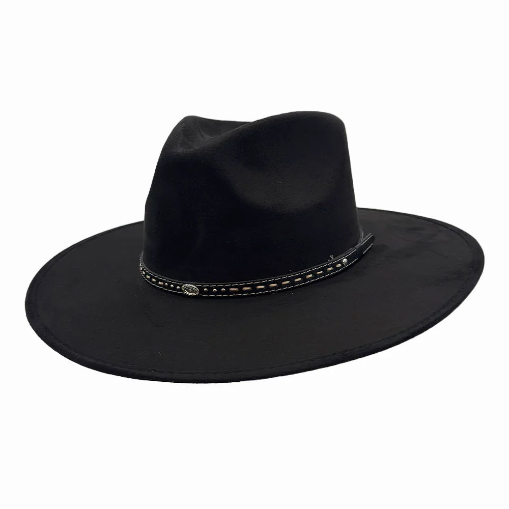 Faux Suede Rancher Fedora