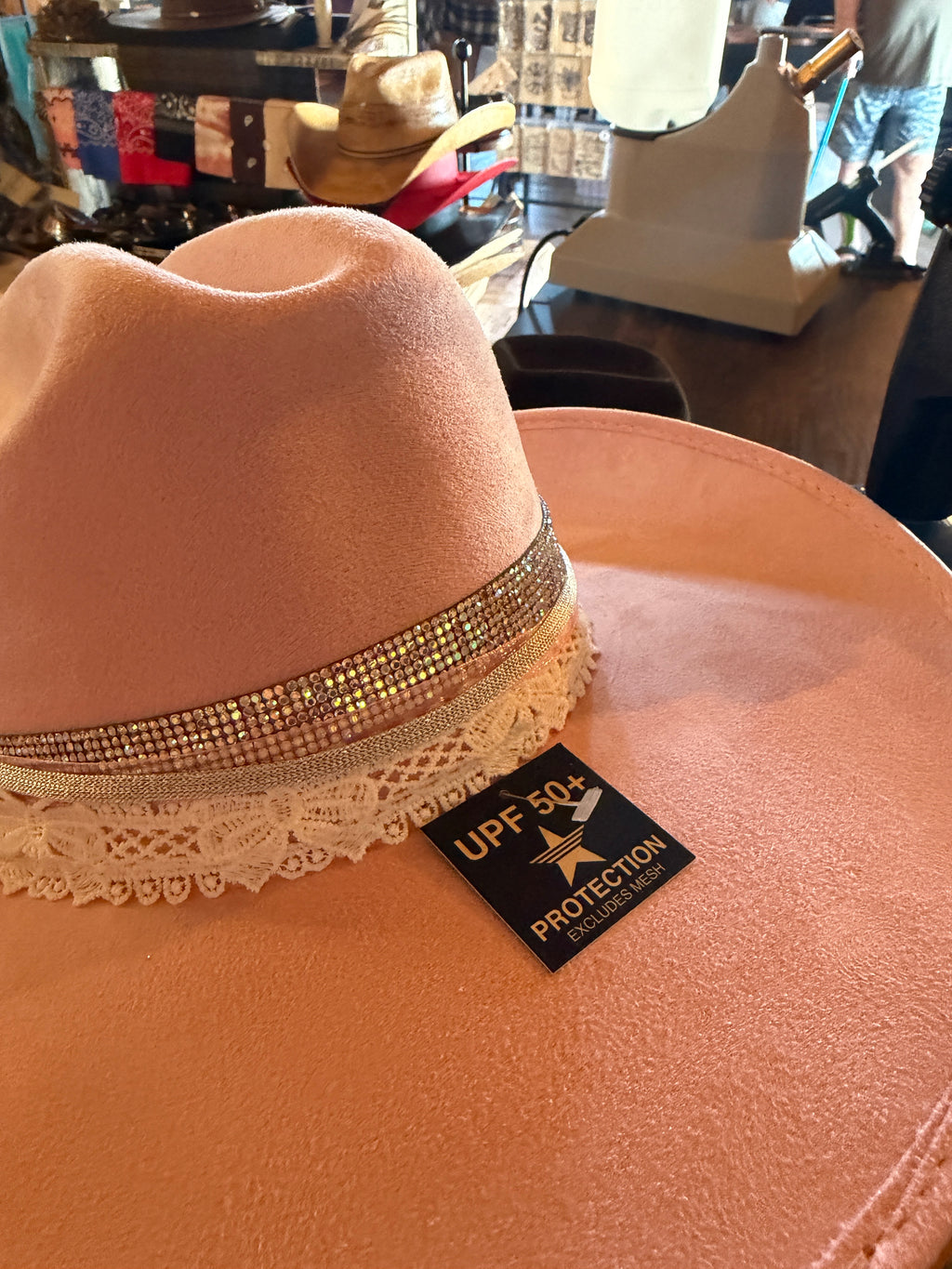 Butterfly Whispers Suede Cowgirl Hat
