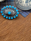 Blue Concho Flower Slide