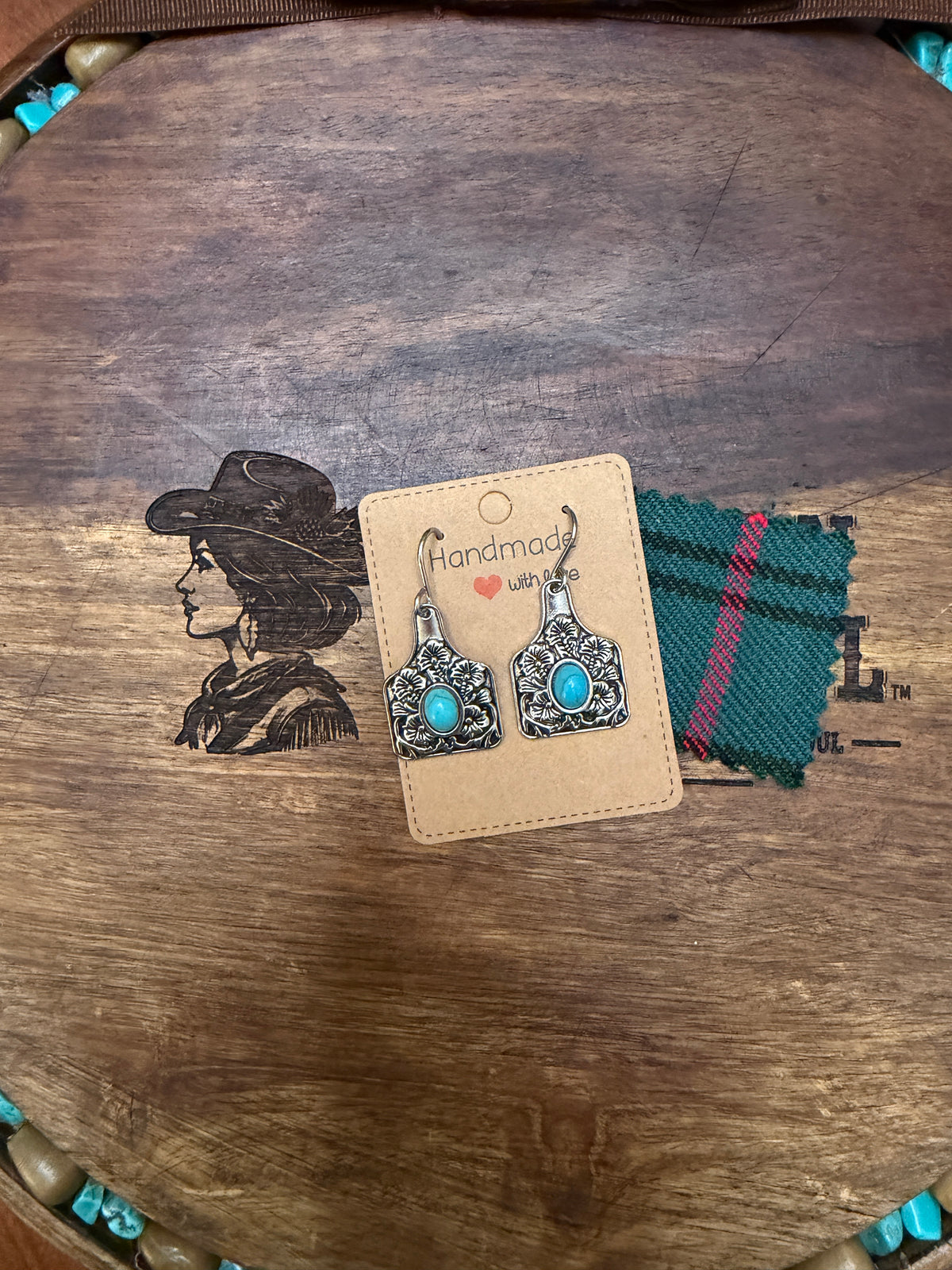 Cowtag Earrings