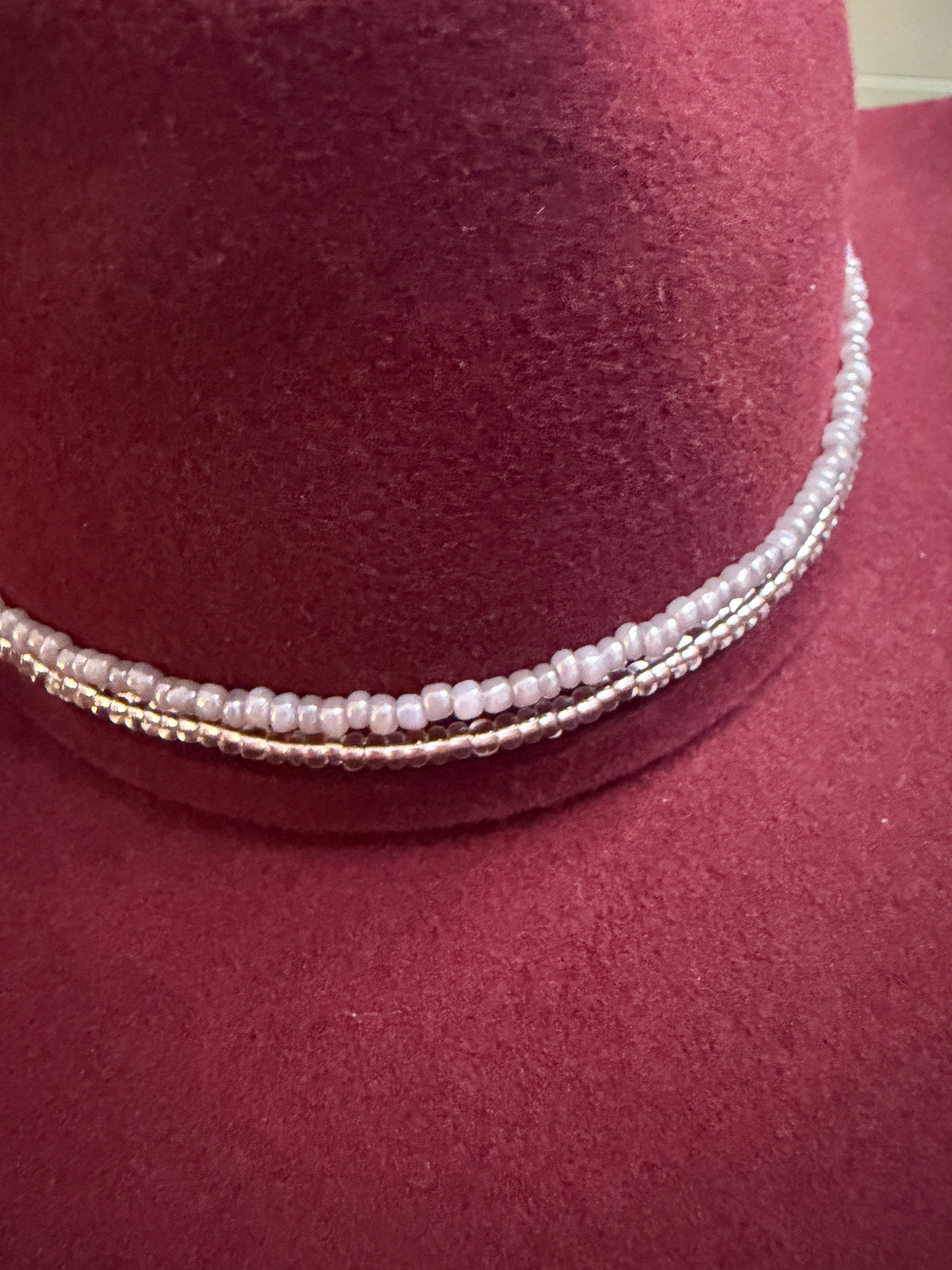 Handmade beaded hat bands