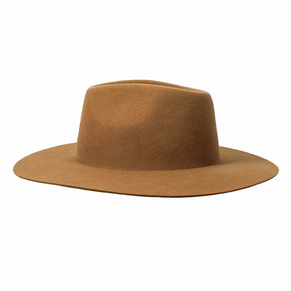 Wide Brim Fedora Rancher (100% Wool)