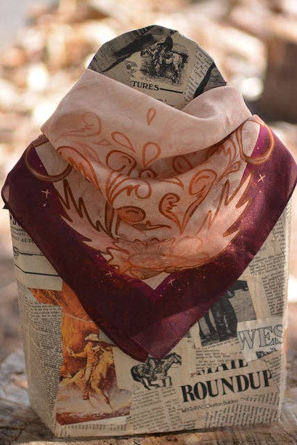 Snaffle Bit Wild Rag Scarf 26x26”