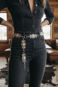 Stone Flower Chain Belt