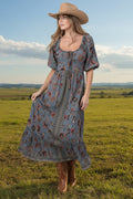 Lace trimed Maxi Dress