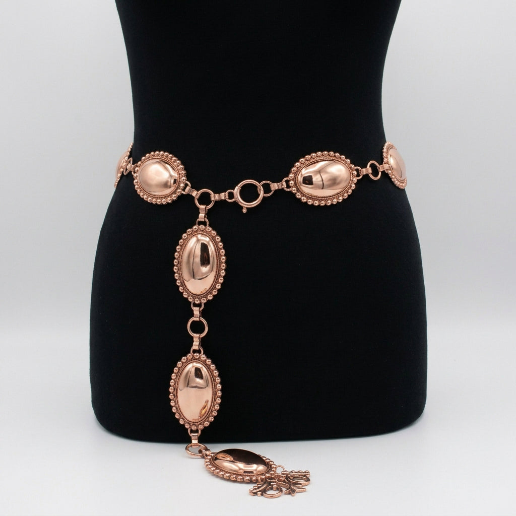 Copper Oval Concho Belt