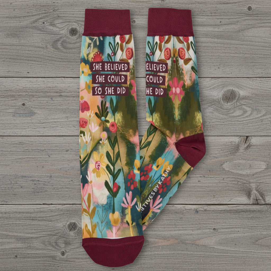 "So Believed Do She Did" Socks
