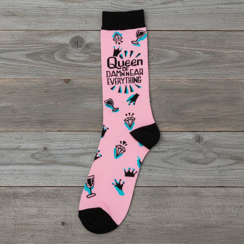 Queen Of Damn Near Everything Socks