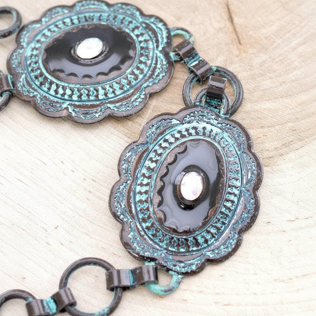 Concho Belt w/Crystals