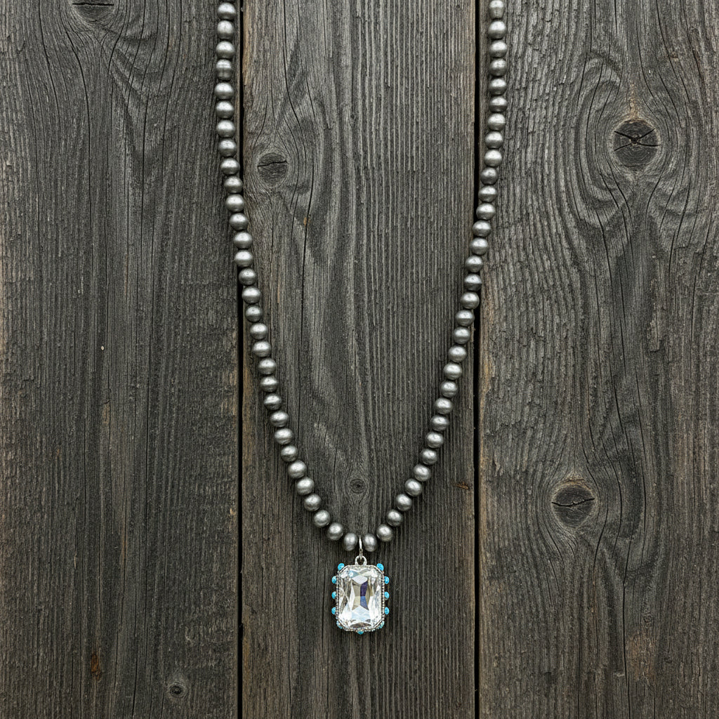 Pearl Crystal Necklace