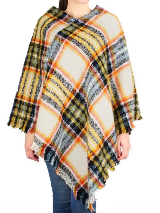 Plaid Poncho