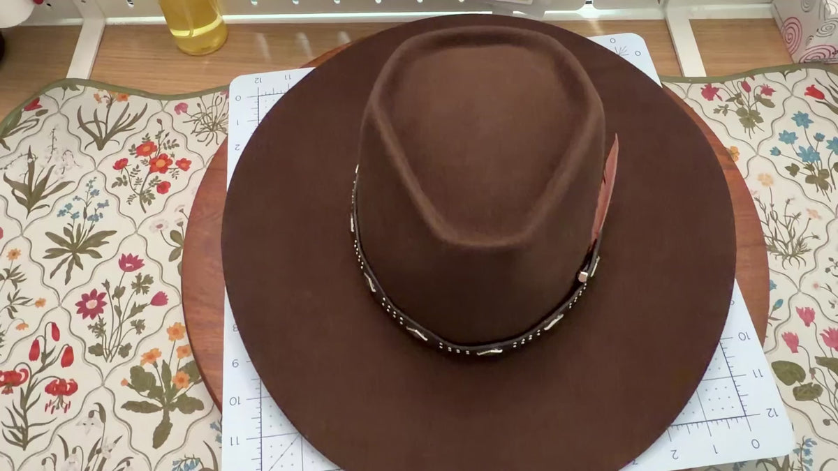 Highland Brims Custom Rancher/Fedora Hat
