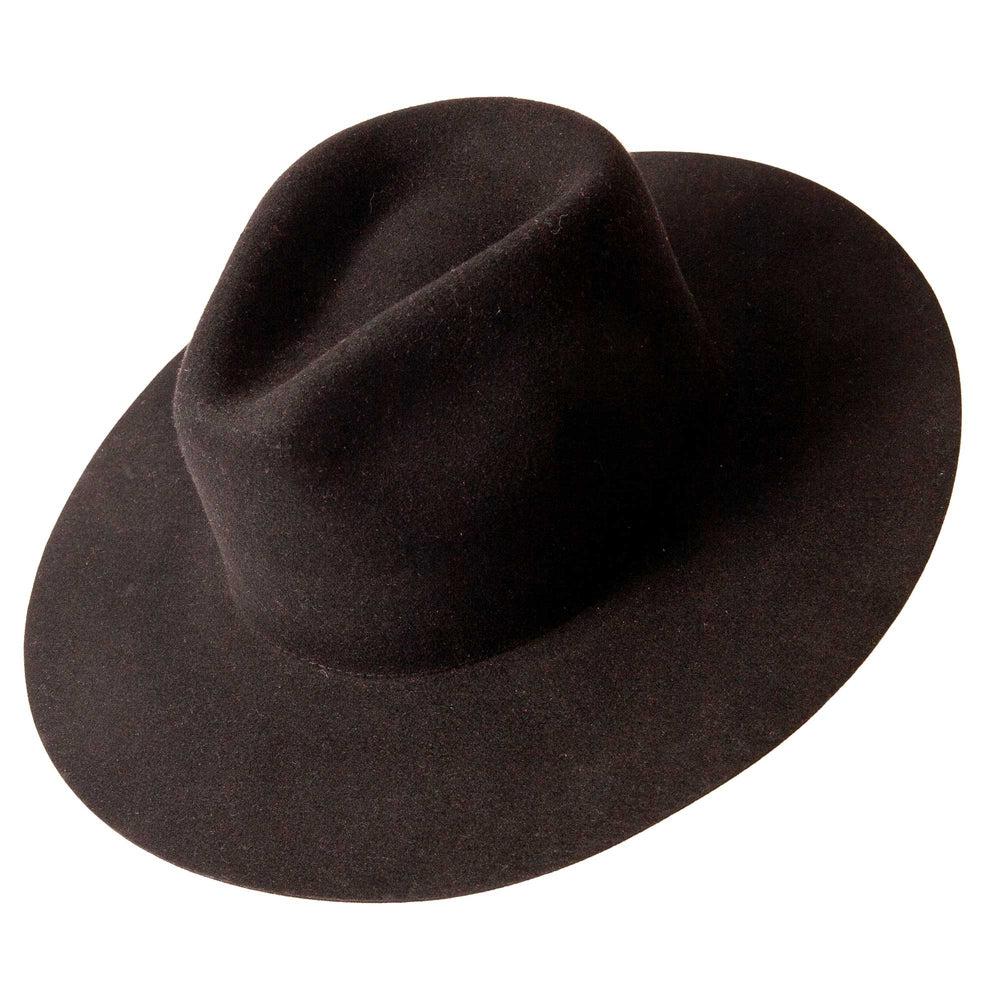 Wide Brim Fedora Rancher (100% Wool)